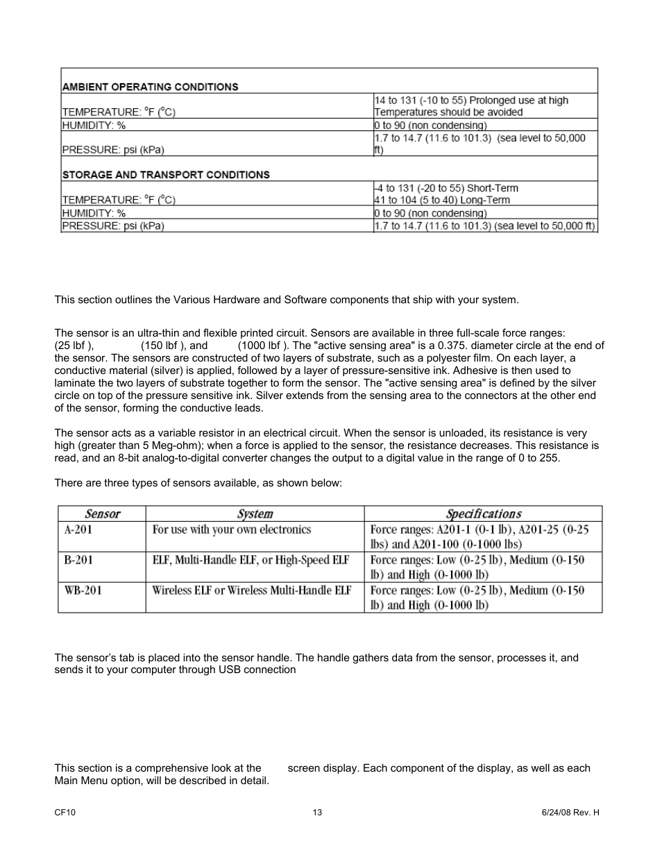 0 overview | Cooper Instruments & Systems ELF 4200 Flexiforce Paper Thin Sensor User Manual | Page 16 / 57