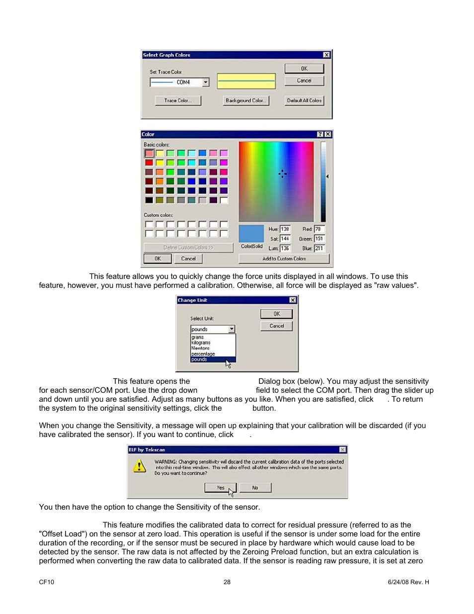 Cooper Instruments & Systems ELF 4200 Flexiforce Paper Thin Sensor User Manual | Page 31 / 57