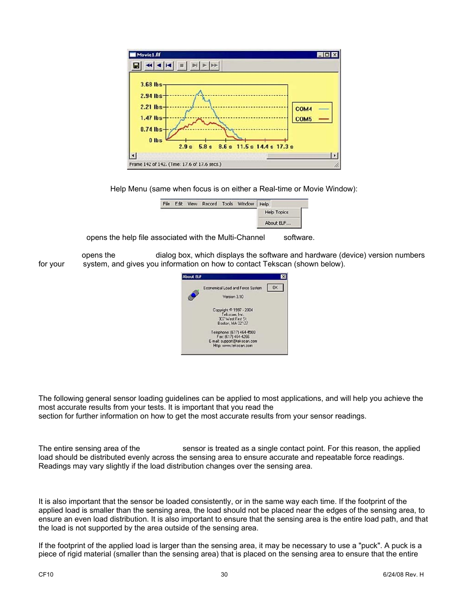 0 sensor loading considerations | Cooper Instruments & Systems ELF 4200 Flexiforce Paper Thin Sensor User Manual | Page 33 / 57