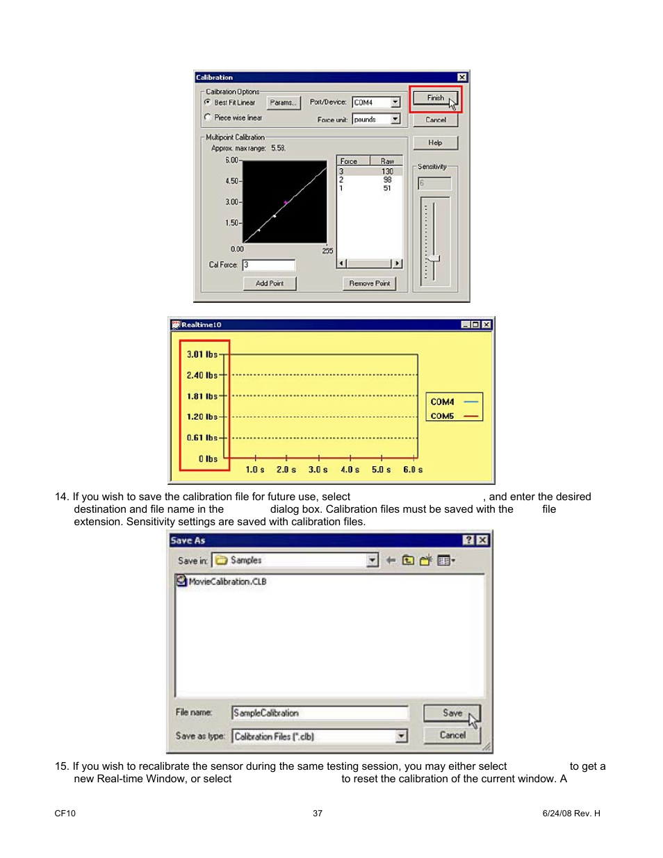 Cooper Instruments & Systems ELF 4200 Flexiforce Paper Thin Sensor User Manual | Page 40 / 57