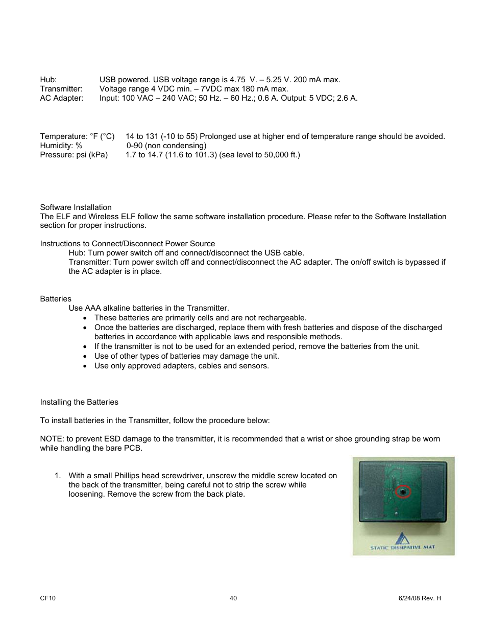 Cooper Instruments & Systems ELF 4200 Flexiforce Paper Thin Sensor User Manual | Page 43 / 57