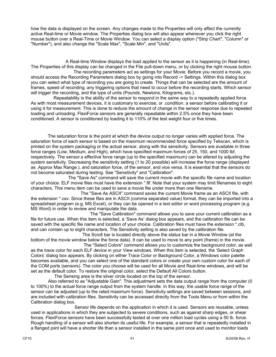Cooper Instruments & Systems ELF 4200 Flexiforce Paper Thin Sensor User Manual | Page 54 / 57