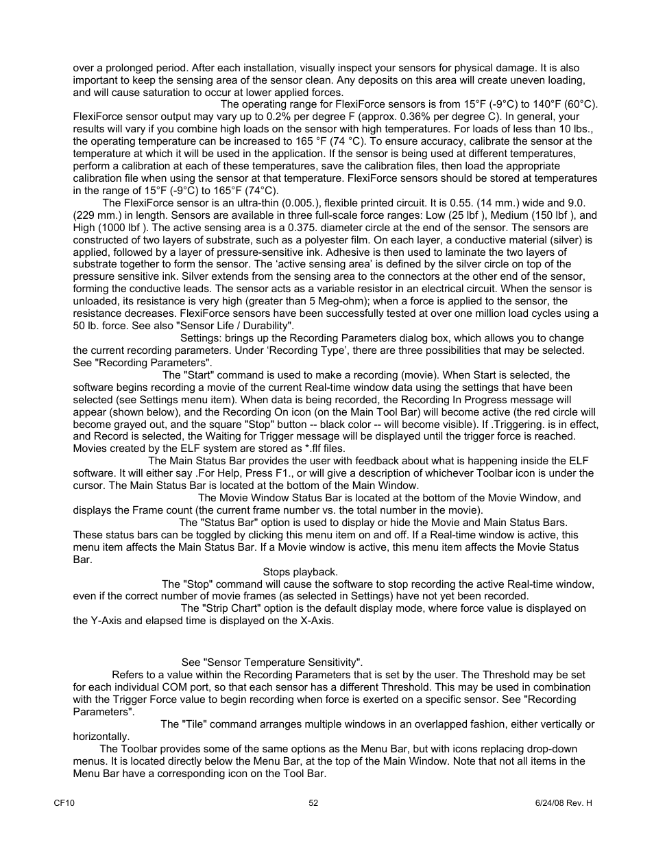 Cooper Instruments & Systems ELF 4200 Flexiforce Paper Thin Sensor User Manual | Page 55 / 57
