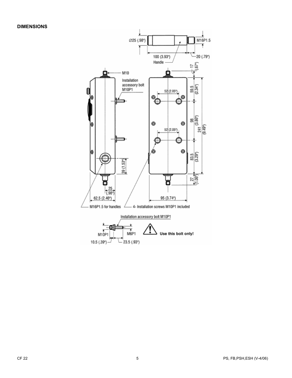 Cooper Instruments & Systems PS Mechanical Force Gages User Manual | Page 5 / 6