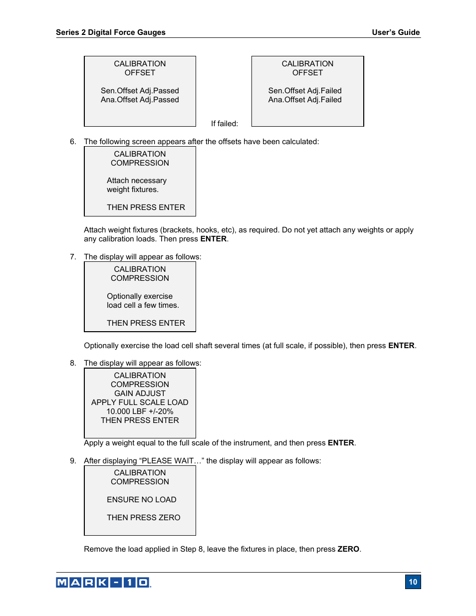 Cooper Instruments & Systems Series M2 Digital Force Gage User Manual | Page 11 / 17