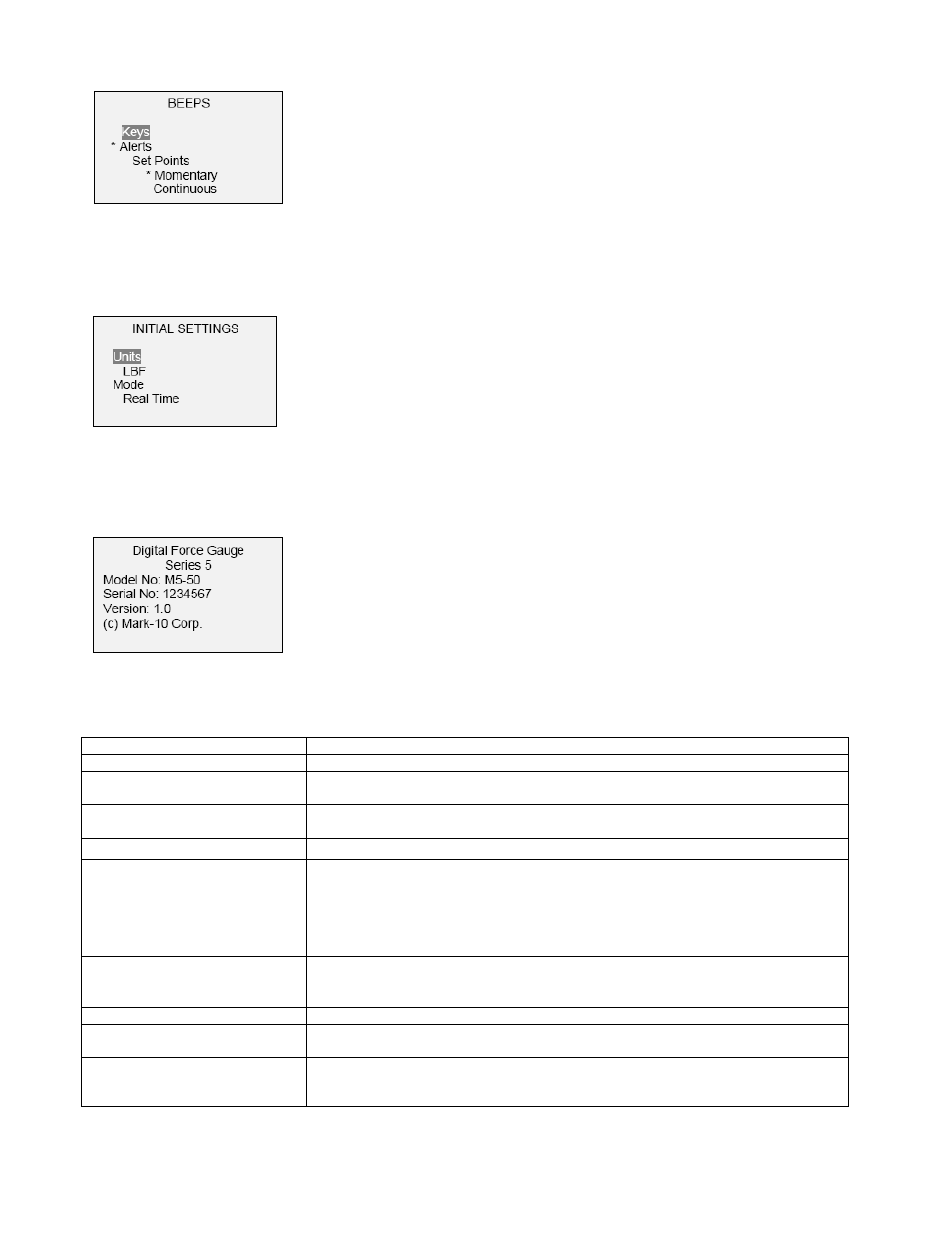 13 specifications | Cooper Instruments & Systems M5-1000 High Capacity Digital Force Gage User Manual | Page 26 / 28