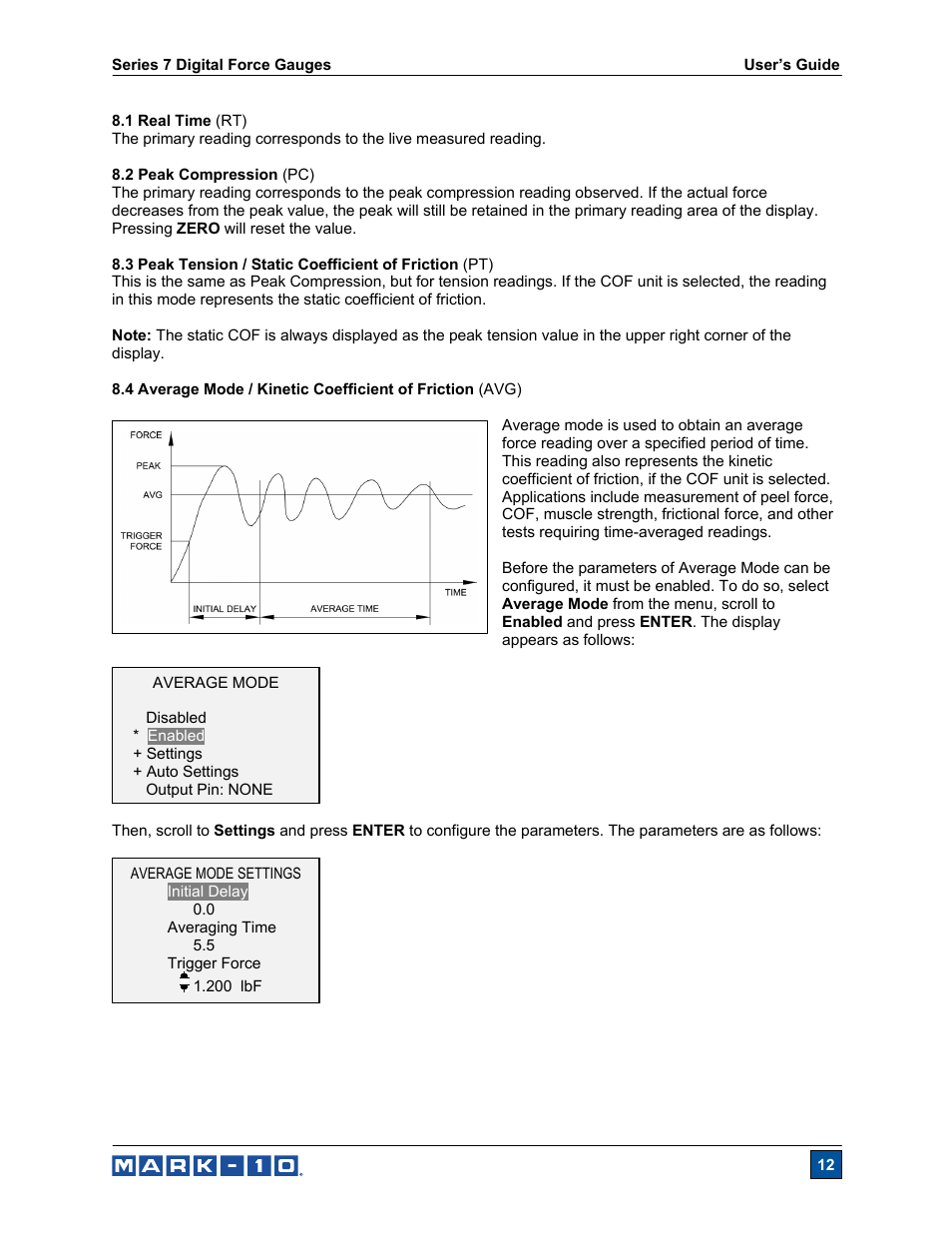 Cooper Instruments & Systems Series M7 Professional Digital Force Gauge User Manual | Page 13 / 41