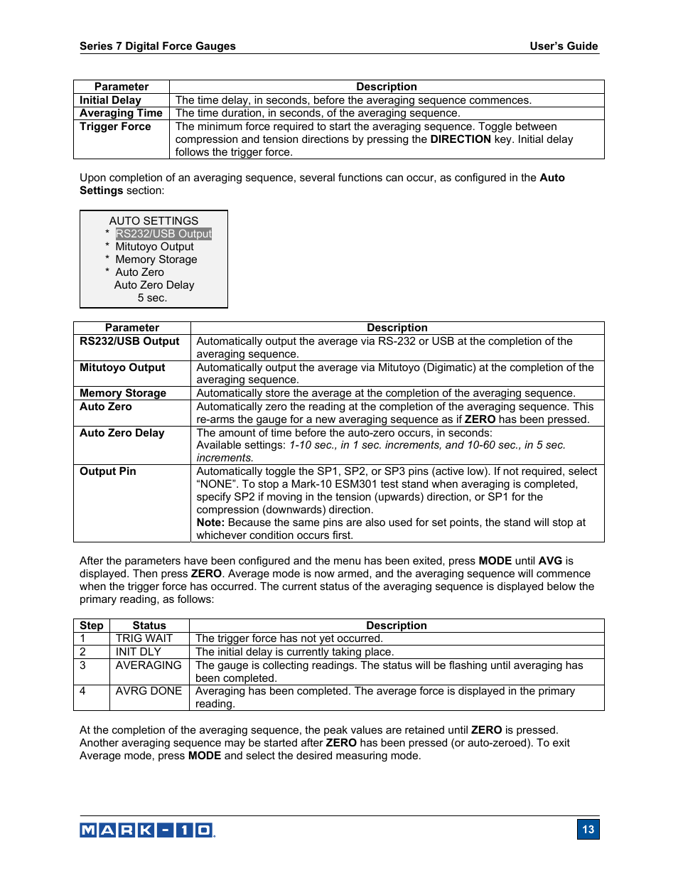 Cooper Instruments & Systems Series M7 Professional Digital Force Gauge User Manual | Page 14 / 41