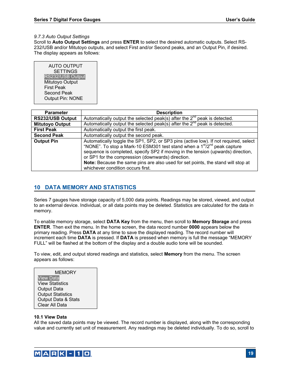Cooper Instruments & Systems Series M7 Professional Digital Force Gauge User Manual | Page 20 / 41