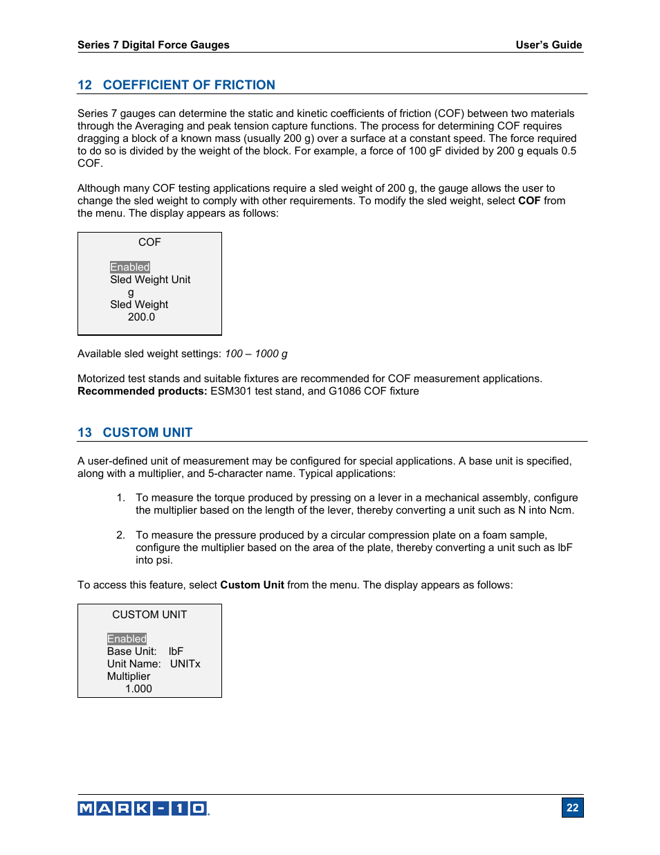 Cooper Instruments & Systems Series M7 Professional Digital Force Gauge User Manual | Page 23 / 41