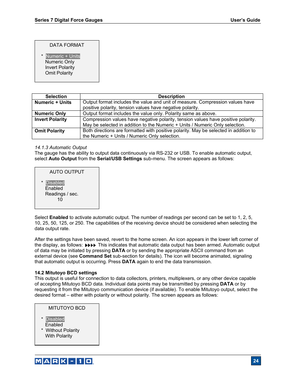 Cooper Instruments & Systems Series M7 Professional Digital Force Gauge User Manual | Page 25 / 41