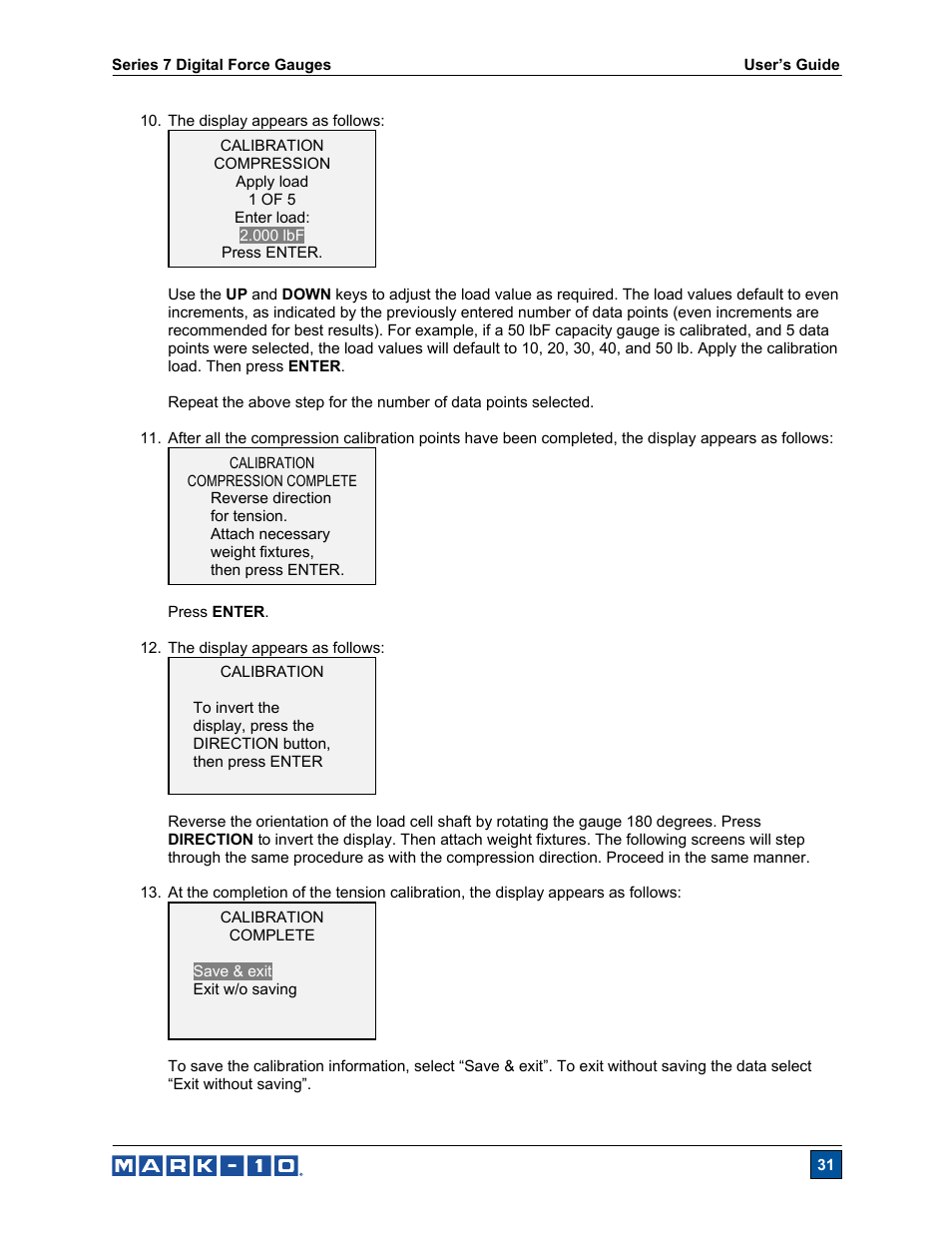 Cooper Instruments & Systems Series M7 Professional Digital Force Gauge User Manual | Page 32 / 41