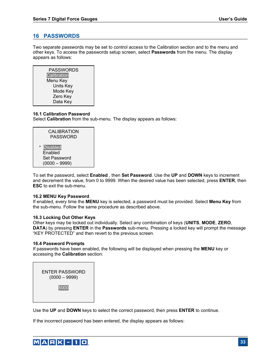 Cooper Instruments & Systems Series M7 Professional Digital Force Gauge User Manual | Page 34 / 41