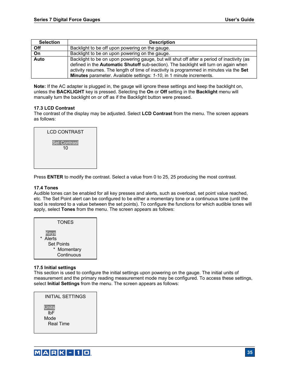 Cooper Instruments & Systems Series M7 Professional Digital Force Gauge User Manual | Page 36 / 41