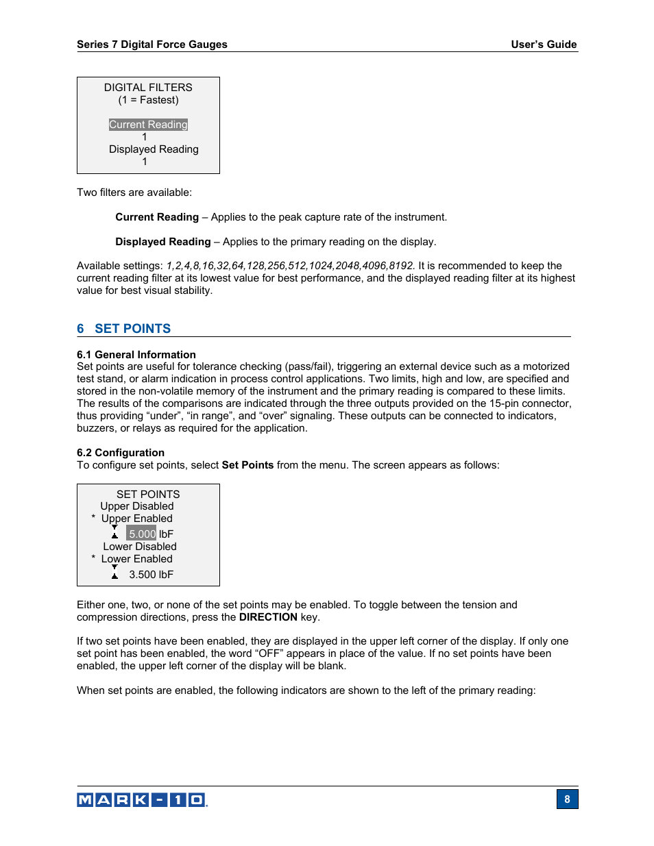 Cooper Instruments & Systems Series M7 Professional Digital Force Gauge User Manual | Page 9 / 41