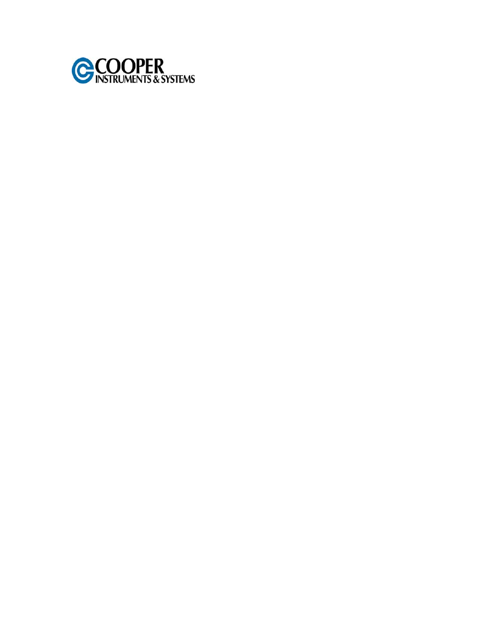 Cooper Instruments & Systems DFR 1250 Two Channel Paperless Recorder User Manual | 22 pages