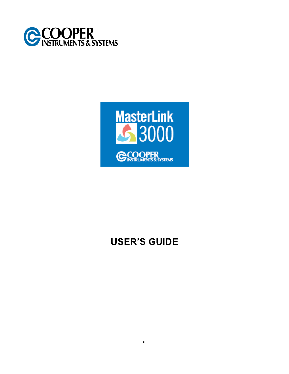 Cooper Instruments & Systems MasterLink 3000 Wireless Load Cell Amplifier User Manual | 21 pages