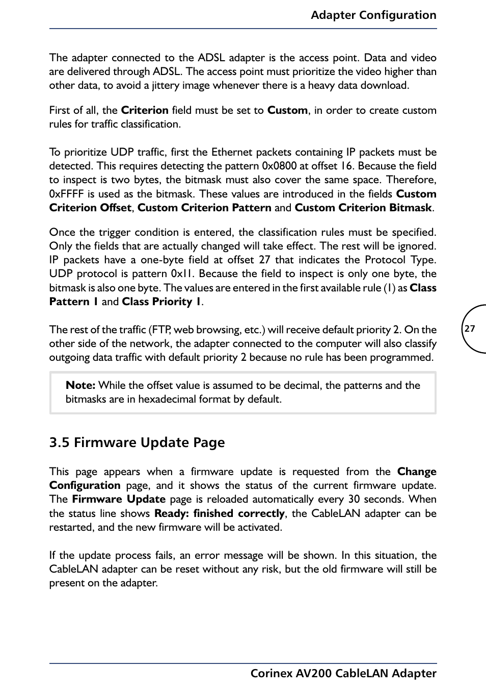 5 firmware update page | Black Box AV200 User Manual | Page 29 / 44
