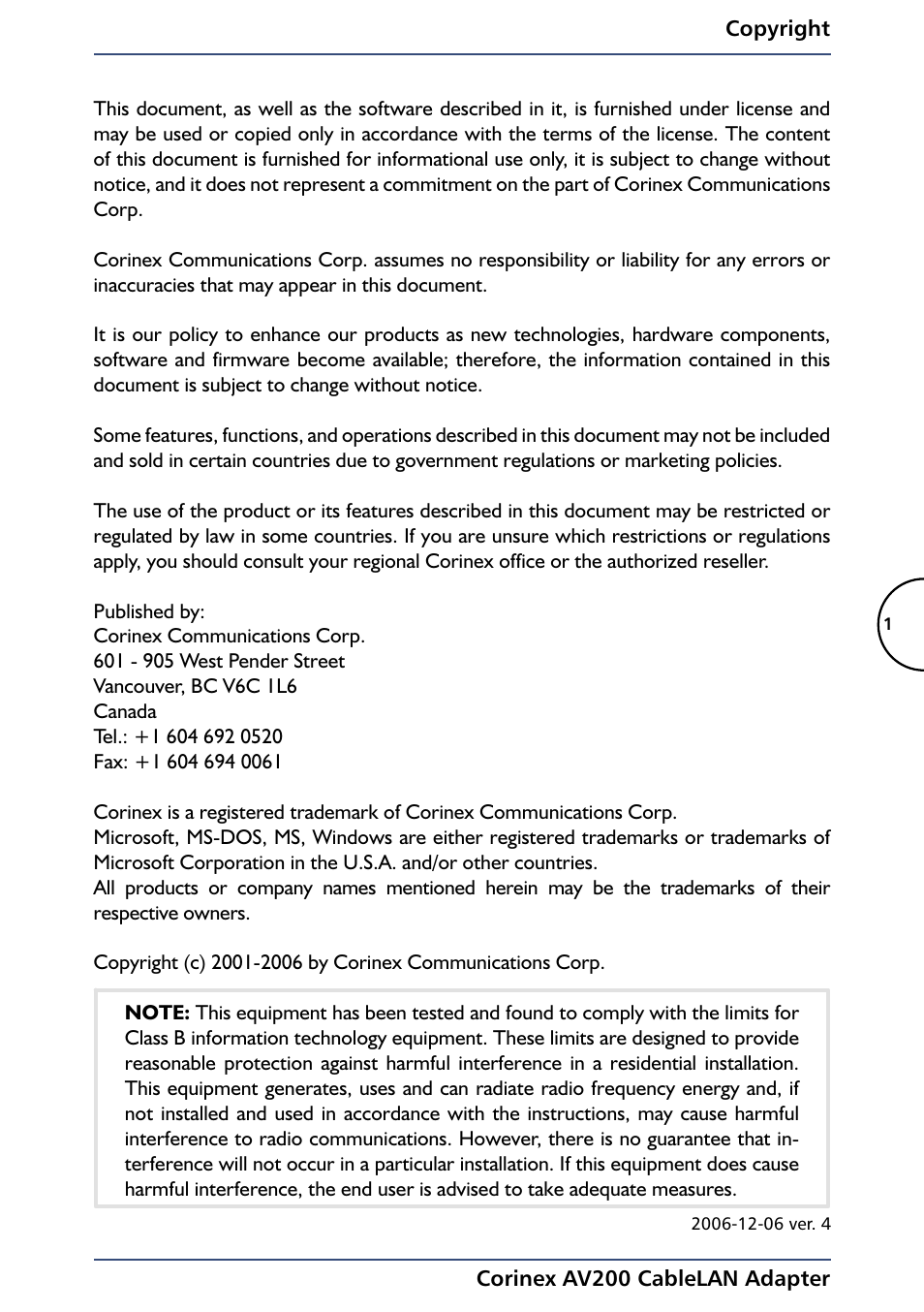 Black Box AV200 User Manual | Page 3 / 44