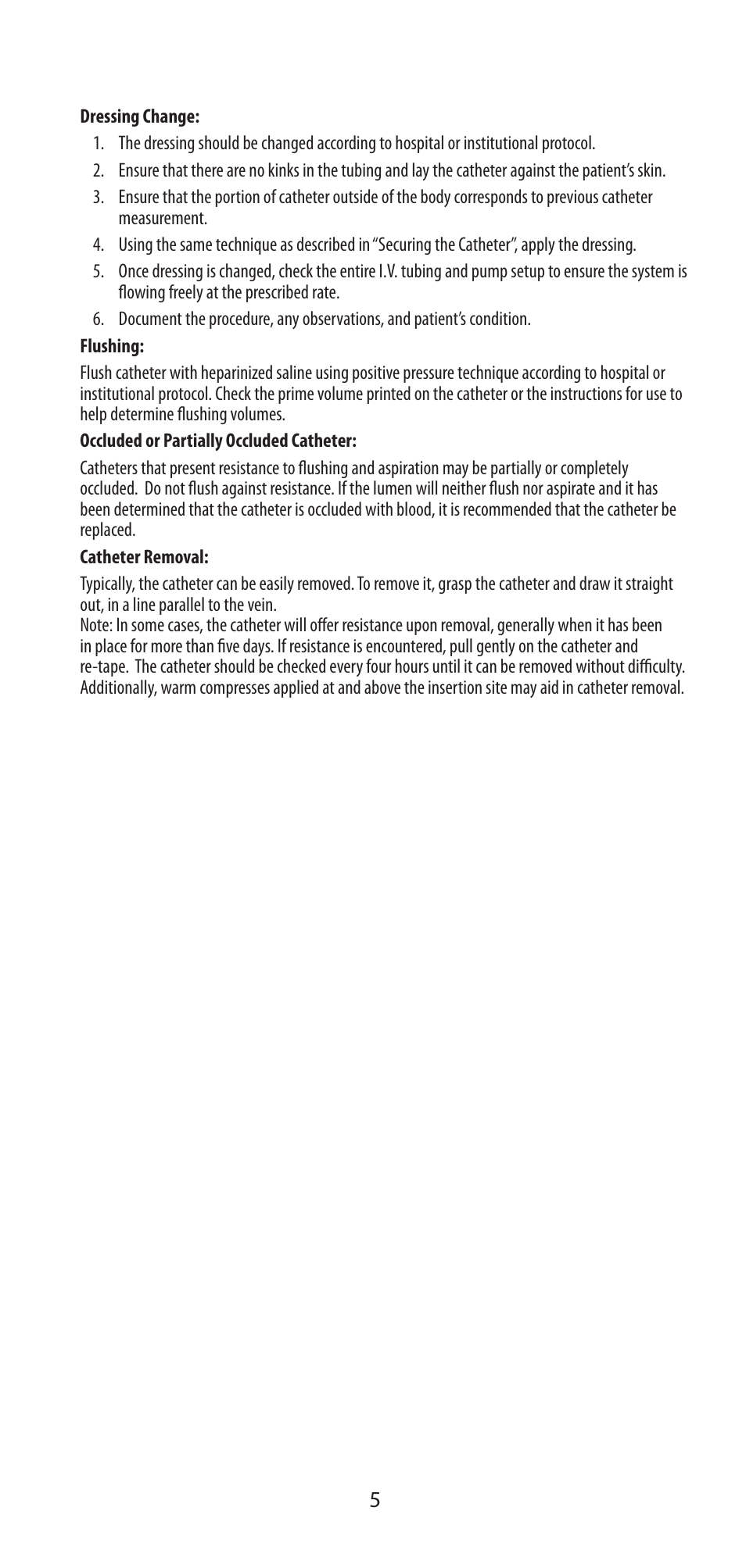 COVIDIEN Argyle™ Peripherally Inserted Central Catheter User Manual | Page 5 / 18