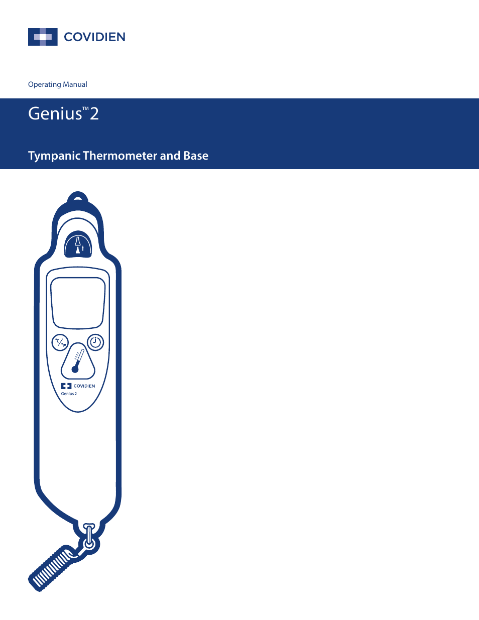 Genius | COVIDIEN Genius™ 2 Tympanic Thermometer User Manual | Page 2 / 19