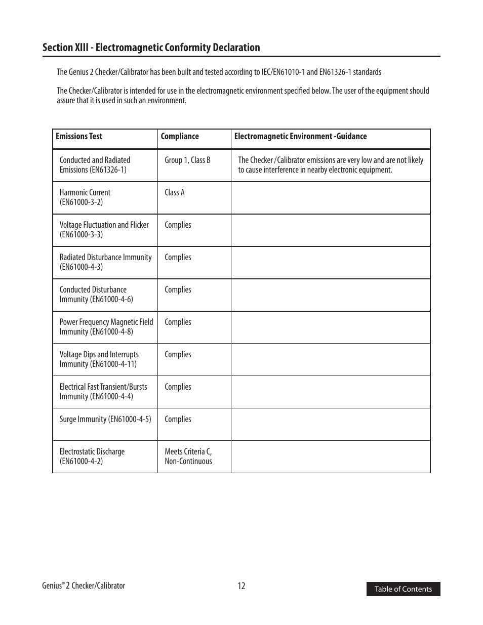 COVIDIEN Genius™ 2 Tympanic Thermometer Checker-Calibrator User Manual | Page 14 / 15