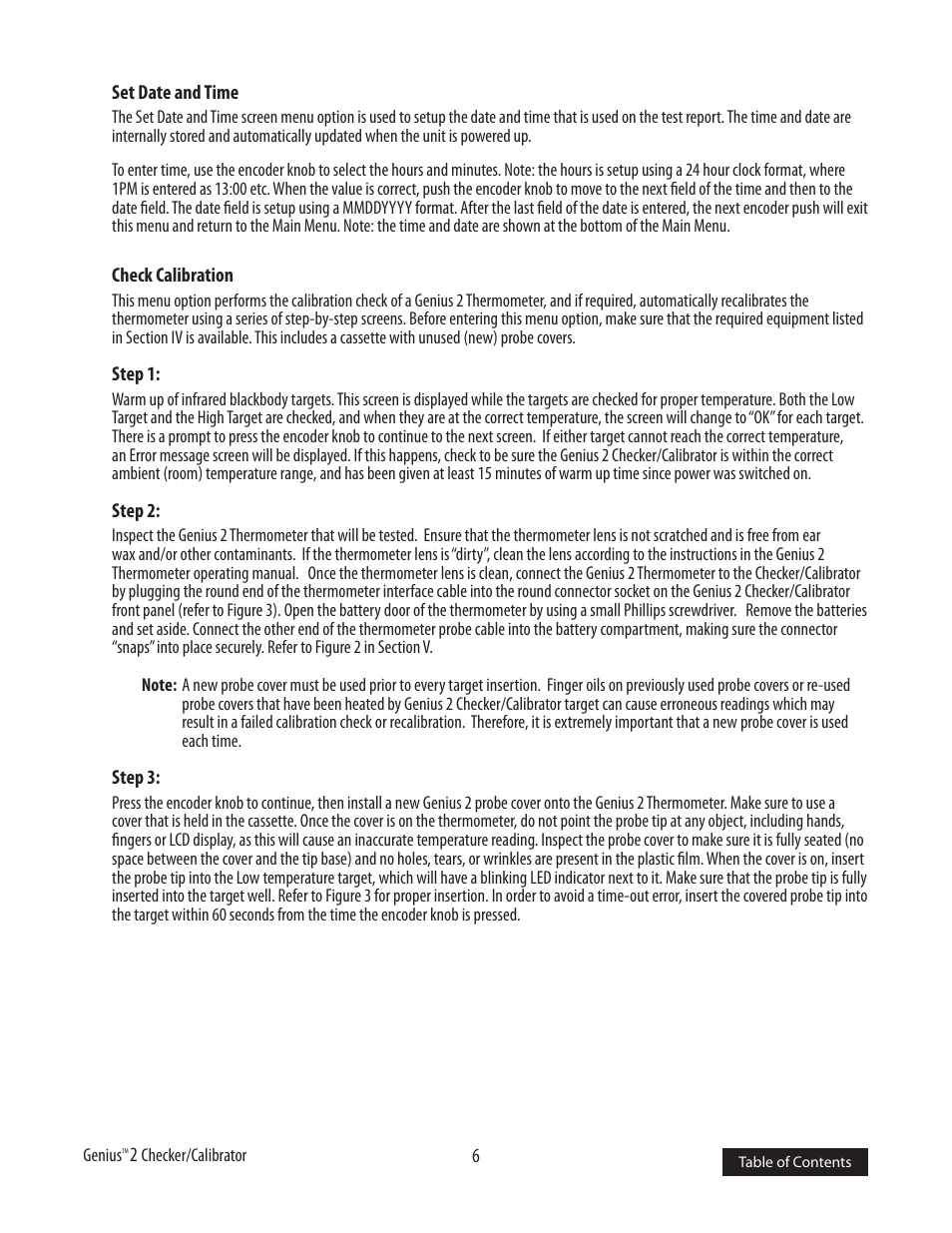 COVIDIEN Genius™ 2 Tympanic Thermometer Checker-Calibrator User Manual | Page 8 / 15