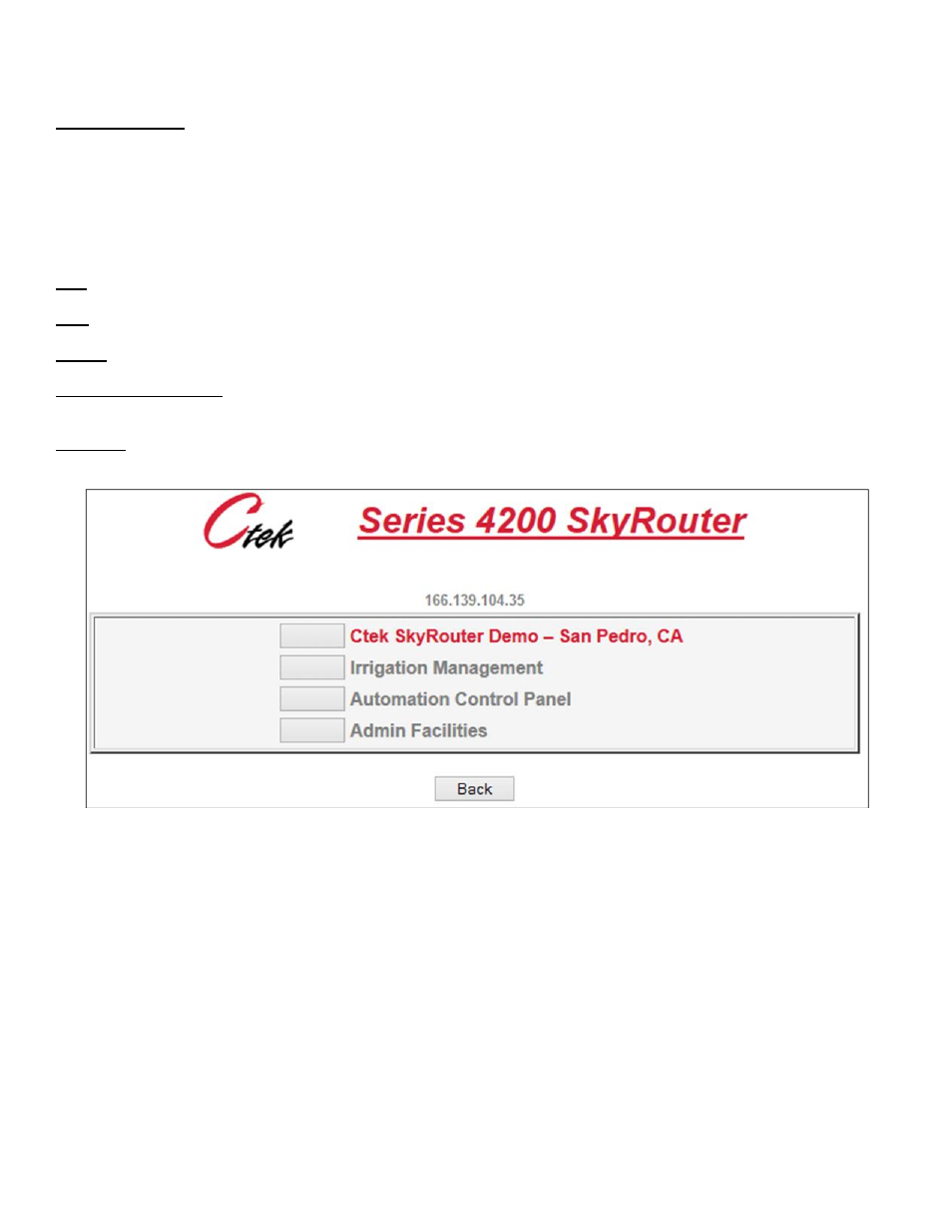 CTEK Z4200U SkyRouter User Manual | Page 40 / 60