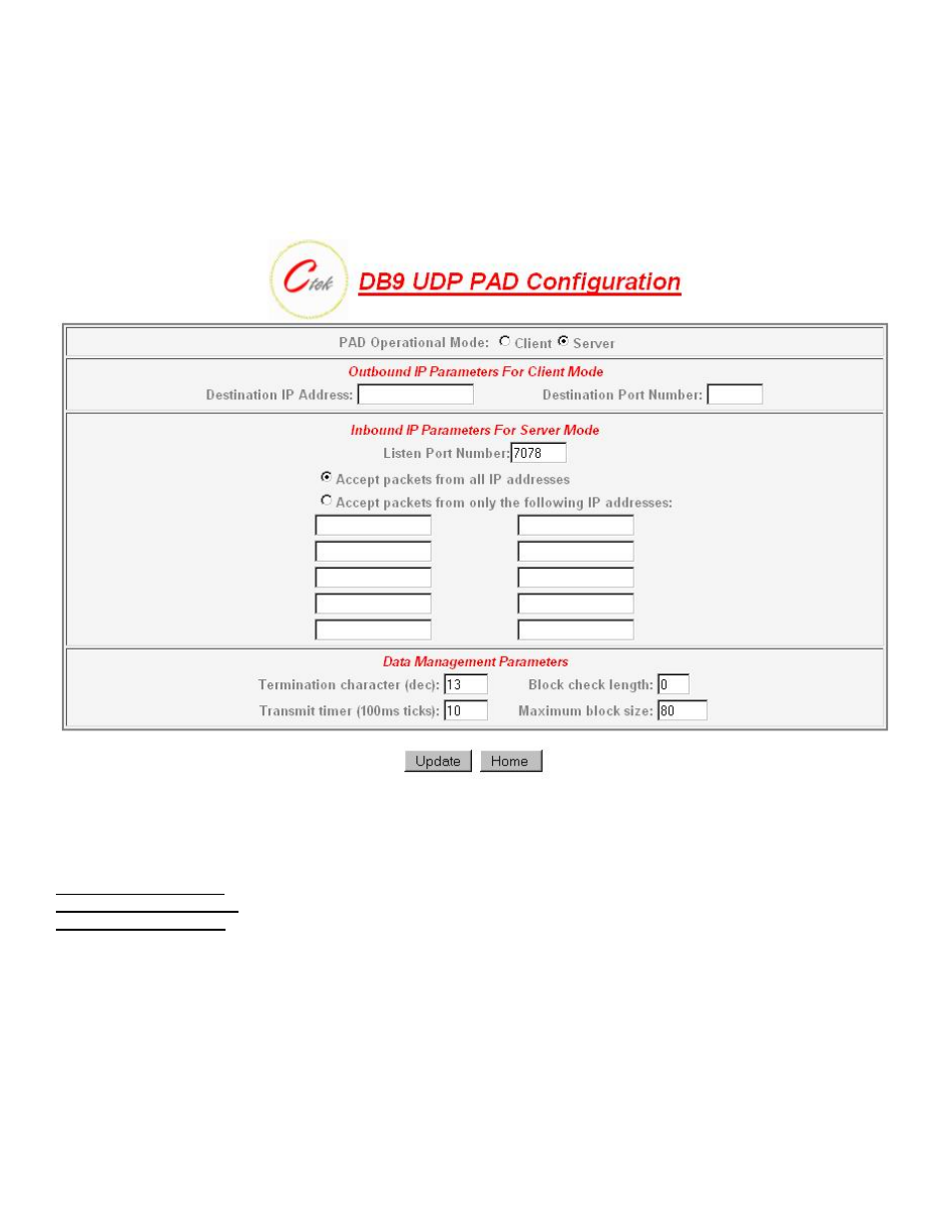 2 udp pad services | CTEK Z4200U SkyRouter User Manual | Page 42 / 56