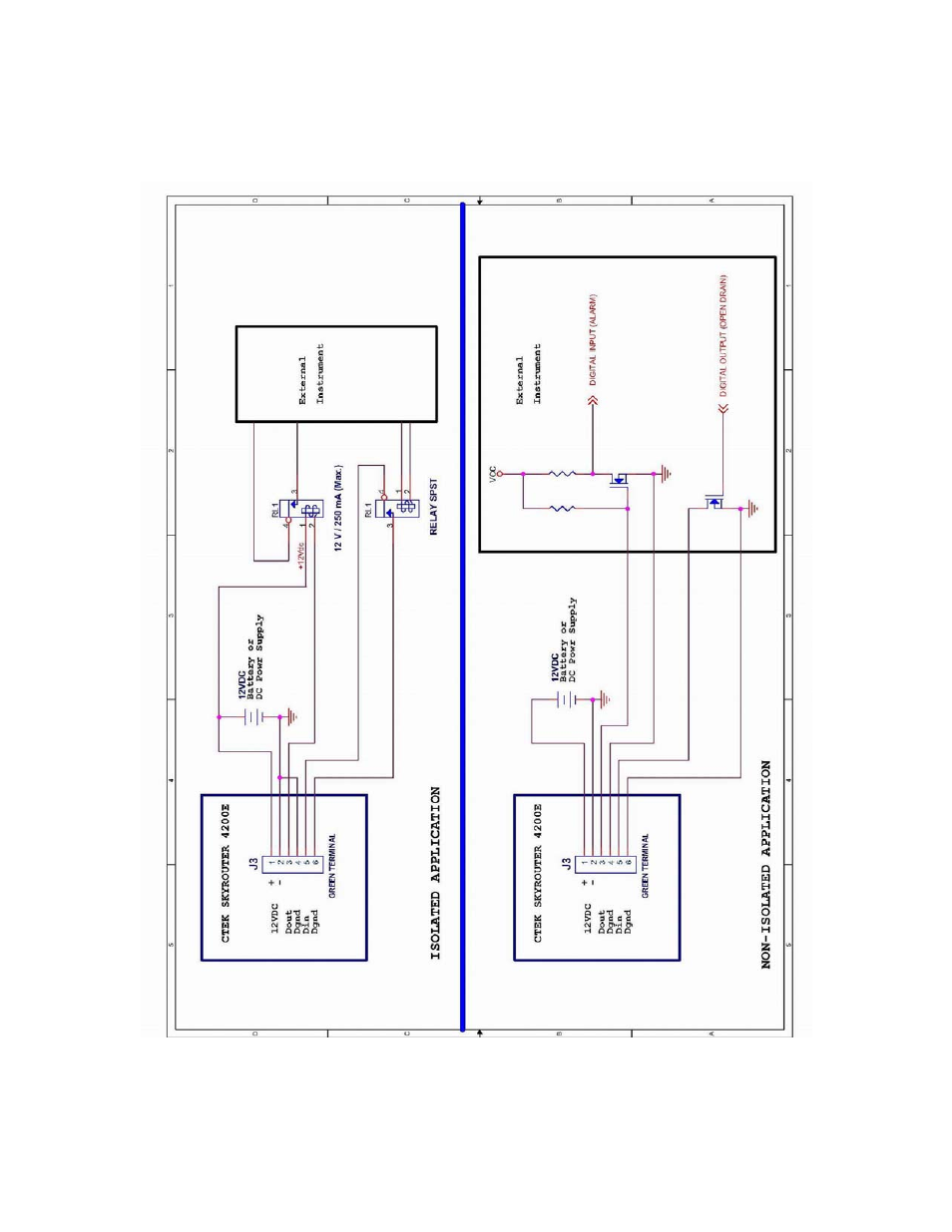 7 appendix a – discrete i/o electrical drawings | CTEK Z4200U SkyRouter User Manual | Page 54 / 56