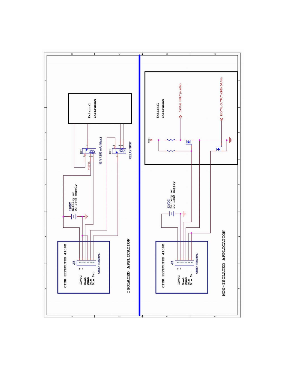 7 appendix a – discrete i/o electrical drawings | CTEK Z4300U SkyRouter User Manual | Page 37 / 39