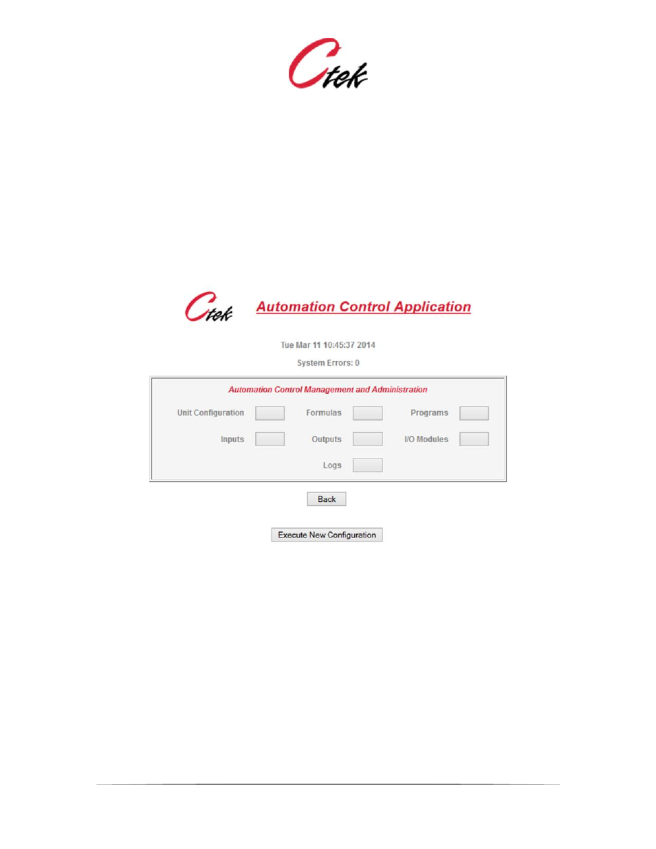 User interface and configuration specifics | CTEK Automation Control Application APN007 User Manual | Page 9 / 51