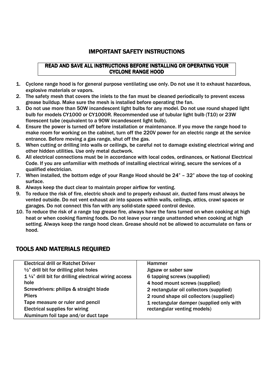 CyClone BOX2000 User Manual | Page 3 / 9