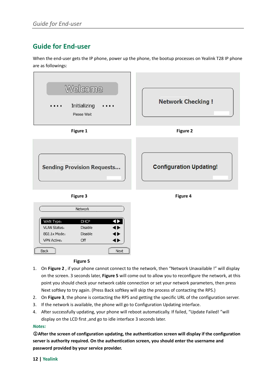 Guide for end-user | Yealink RPS User Manual | Page 16 / 18