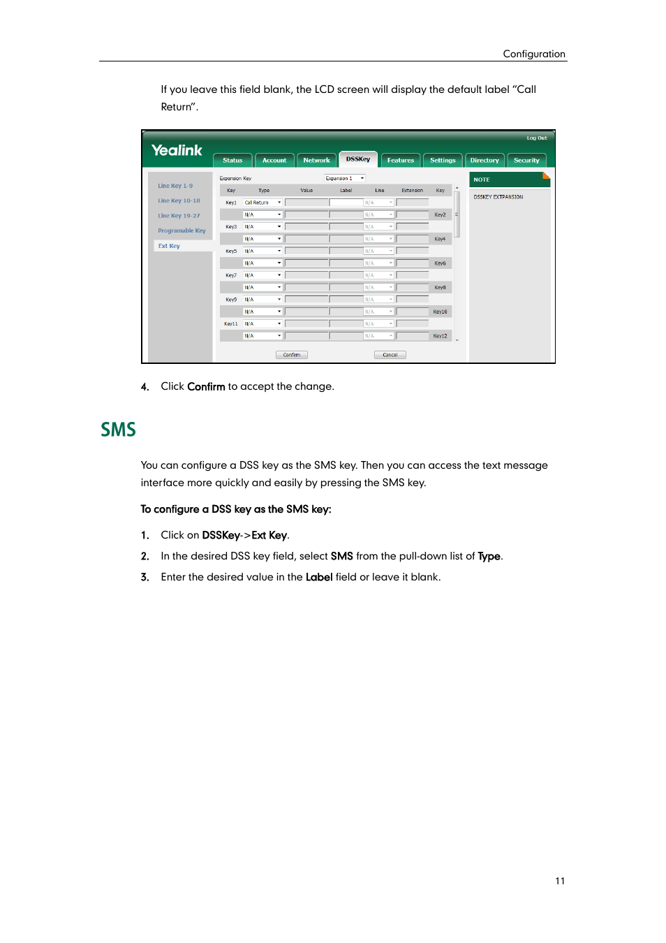 Yealink EXP40 User Manual | Page 19 / 45