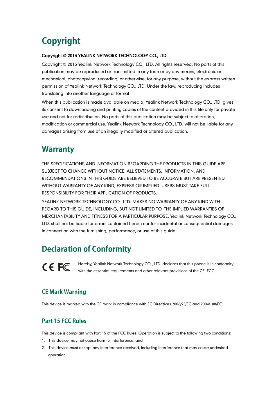 Yealink EXP40 User Manual | Page 2 / 45