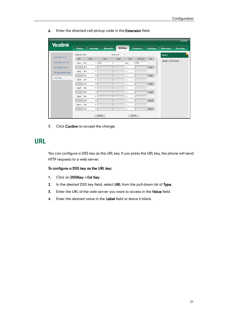 Yealink EXP40 User Manual | Page 29 / 45