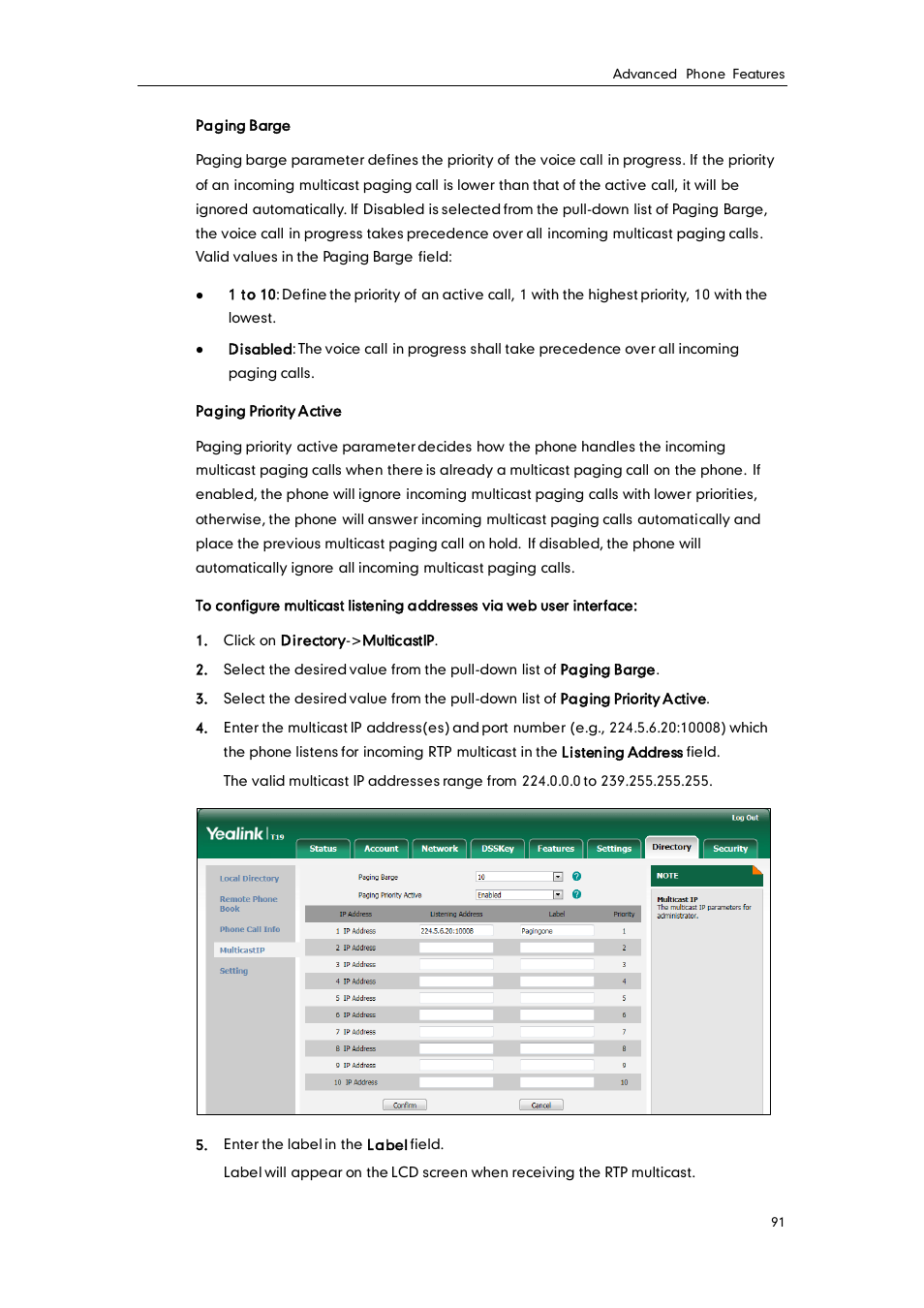 Yealink SIP-T19 User Manual | Page 101 / 126