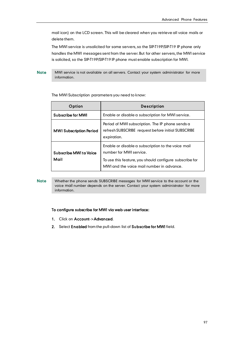 Yealink SIP-T19 User Manual | Page 107 / 126