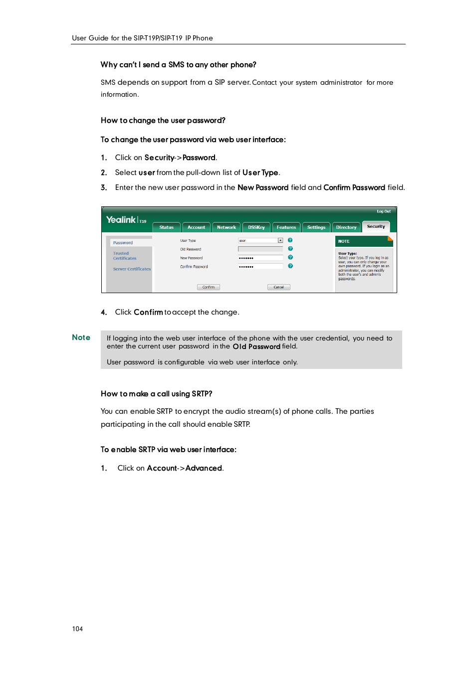 Yealink SIP-T19 User Manual | Page 114 / 126