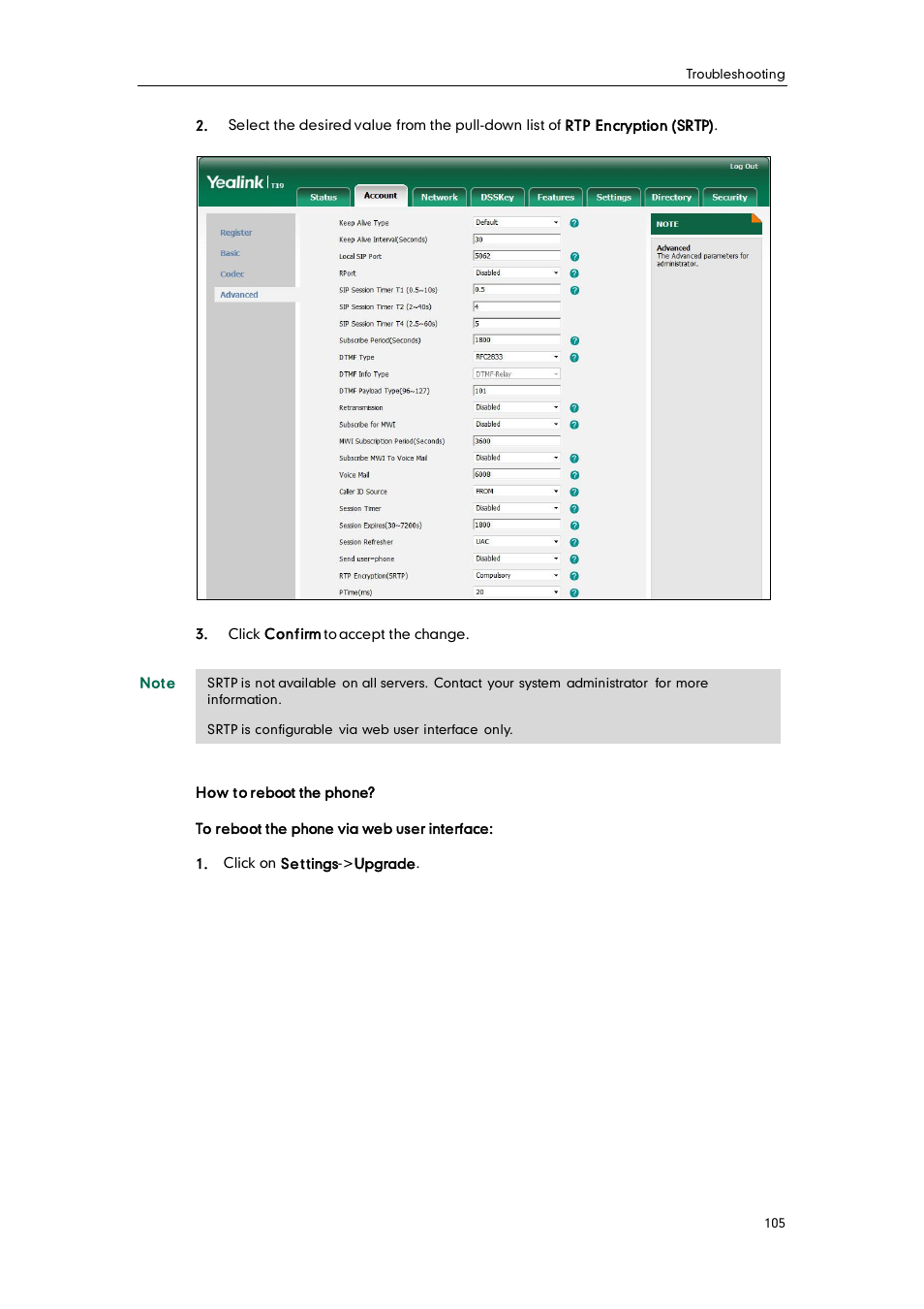 Yealink SIP-T19 User Manual | Page 115 / 126