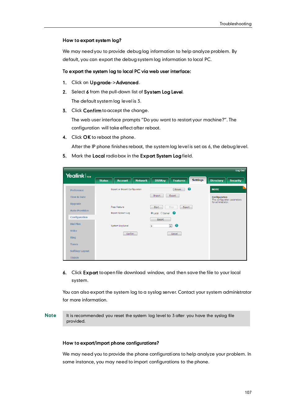 Yealink SIP-T19 User Manual | Page 117 / 126
