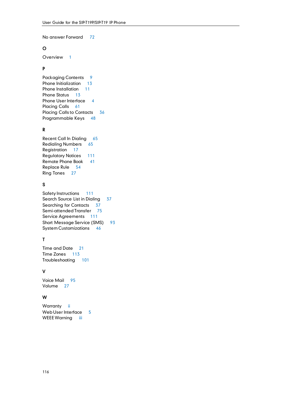 Yealink SIP-T19 User Manual | Page 126 / 126