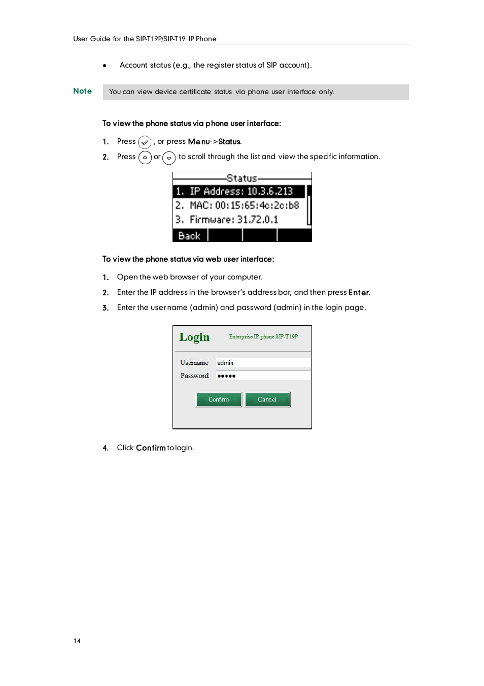Yealink SIP-T19 User Manual | Page 24 / 126