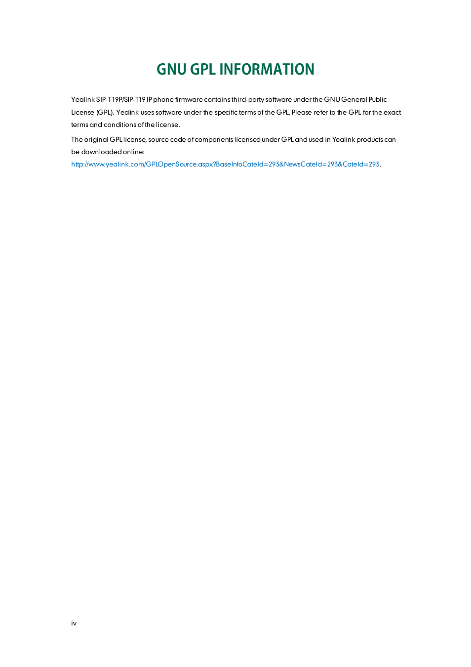 Yealink SIP-T19 User Manual | Page 4 / 126