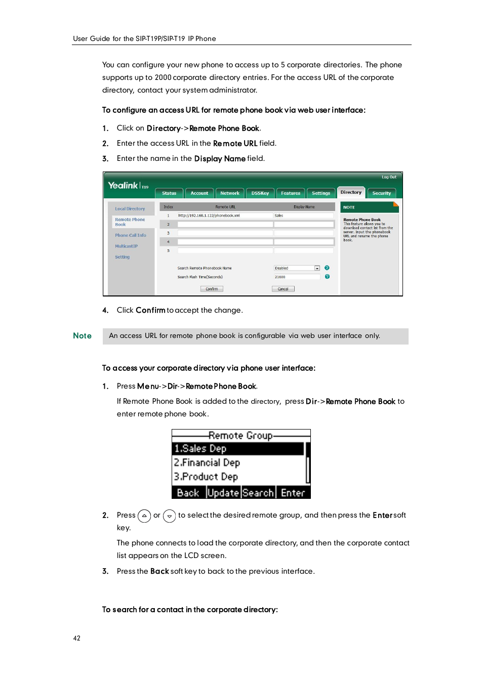 Yealink SIP-T19 User Manual | Page 52 / 126