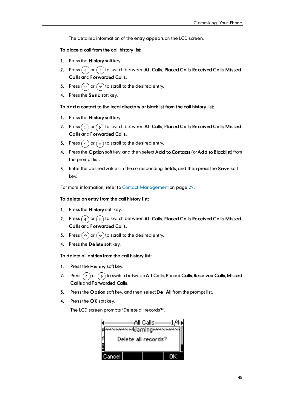 Yealink SIP-T19 User Manual | Page 55 / 126