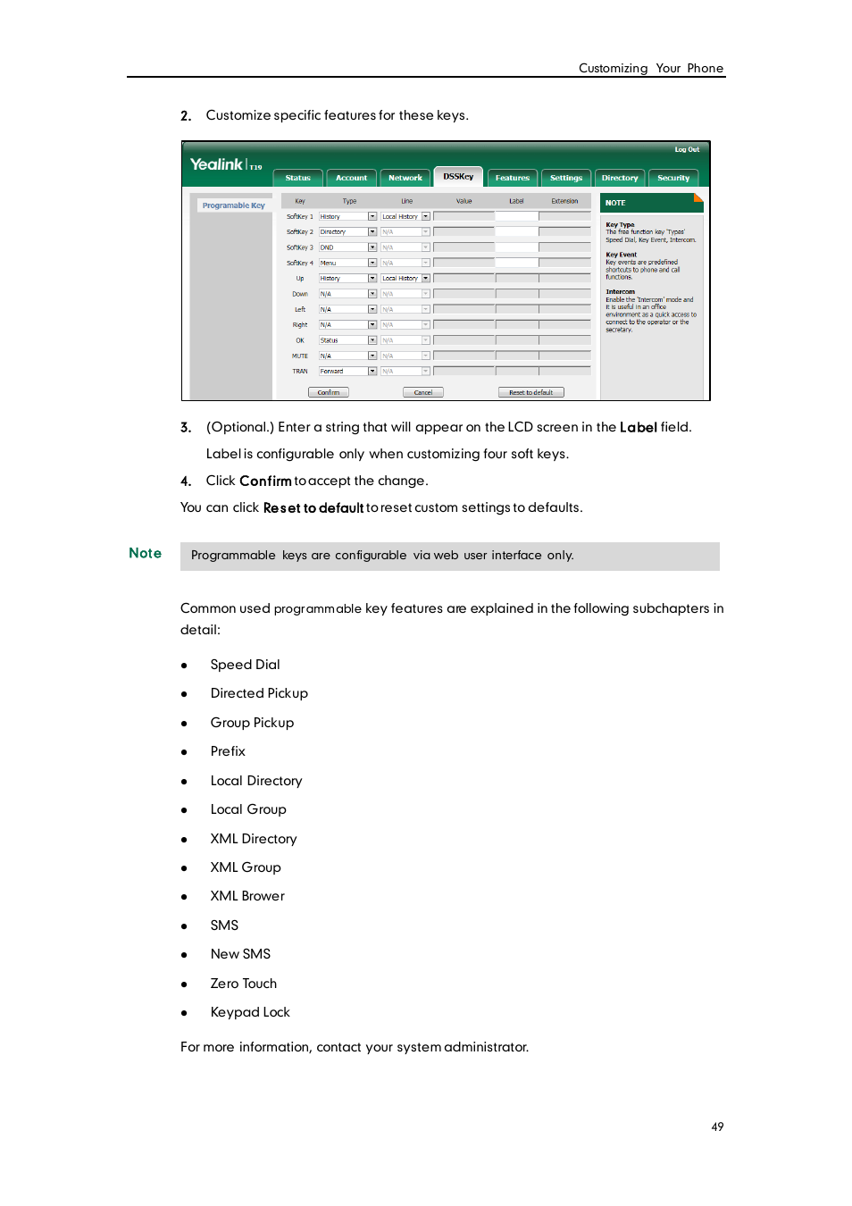 Yealink SIP-T19 User Manual | Page 59 / 126