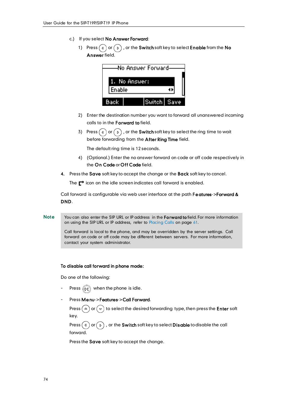 Yealink SIP-T19 User Manual | Page 84 / 126