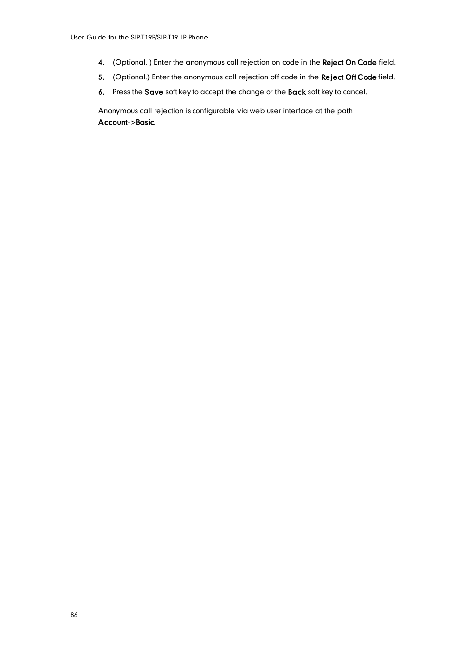 Yealink SIP-T19 User Manual | Page 96 / 126
